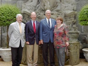 The four independent founding members of the AFS Foundation. L to R, Werner Rechsteiner, Chris Little, Jürgen Blankenburg, Marianne Meyer, July 13, 2004