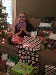 Anna zu Weihnachten mit AFS in den USA
