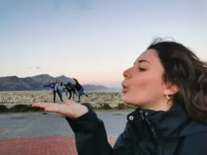 Students on the beach 2
