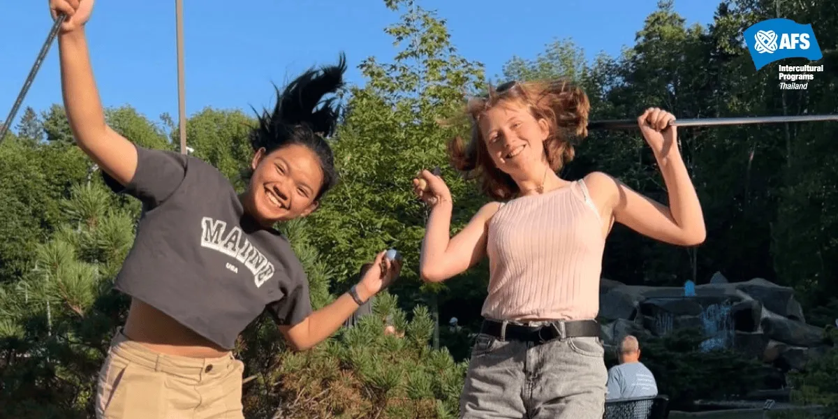 น้องพีช นักเรียนจากโครงการของ AFS