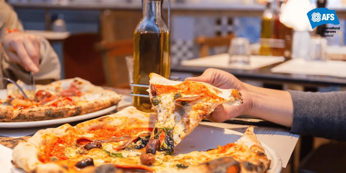 Culture Shock เกี่ยวกับอาหารก็คือ ขนาดจานอาหารที่ใหญ่มาก ๆ