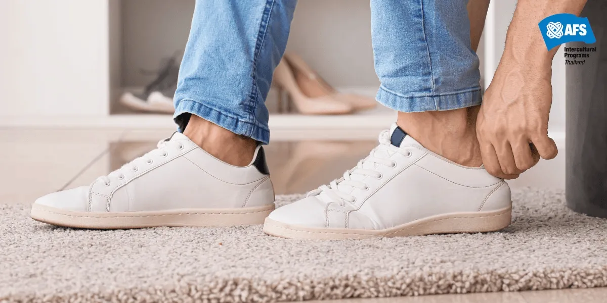 Culture Shock ในต่างประเทศ คือ สามารถใส่รองเท้าเดินในบ้านได้