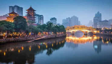 Chengdu, China On the Jin River
