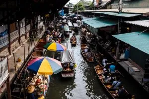 Thailand floating market