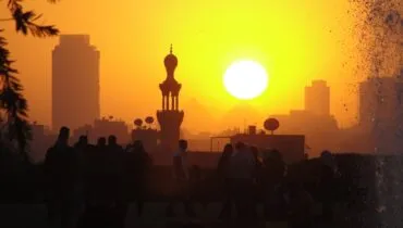 Sunset in India