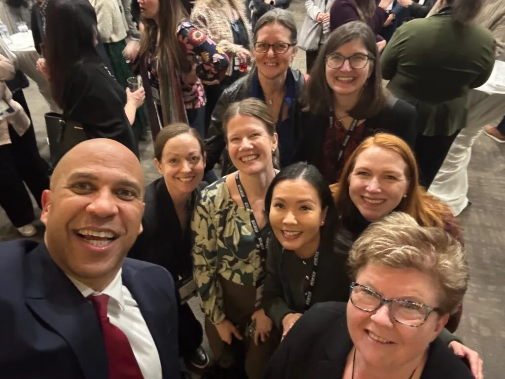 Senator Cory Booker and Advocacy Day Attendees, including AFS-USA Staff, at the Congressional Reception