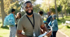 Man, volunteer
