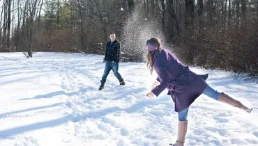 Schneeballschlacht: AFS Gastkind berichtet über die Erfahrungen in Deutschland