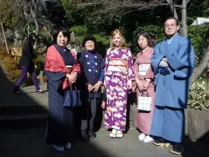 Jana mit ihrer japanischen Gastfamilie