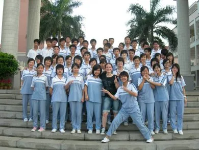 AFS China - Austauschschülerin mit ihrer Klasse