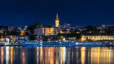 Serbien-Belgrad Fluss abends-stevanaksentijevic -pixabay