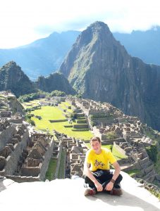 Austauschschüler Pascal Schulze in Machu Picchu