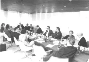 Gründungssitzung des AFS-Kuratoriums 1982