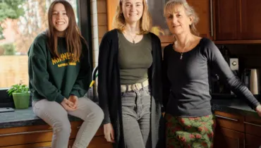 Gastfamilie Stadie in der Küche