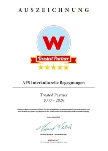 AFS ist Trusted Partner von weltweiser.