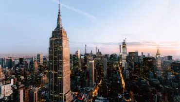 Beautiful view of the Empire States and skyscrapers in New York City, United States