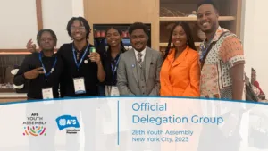 Teens of Color Abroad Delegation Group to the 28th Youth Assembly