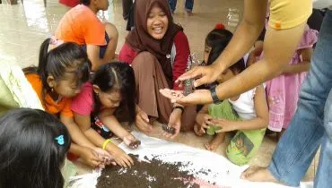 Learning permaculture in East Java, Indonesia