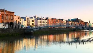 pedestrian bridge in Dublin