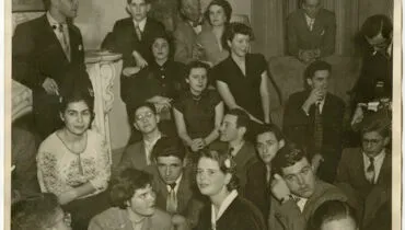 Christmas party at the AFS Headquarters at 113 East 30th Street, New York City, December 1950