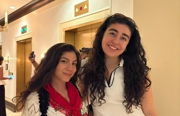 Daria Gjonbalaj and Allegra Cuomo - 2025 AFS Youth Assembly NYC