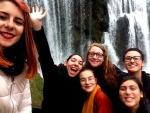 Lors d&rsquo;un week-end AFS à Jajce, ville de Bosnie connue pour ces chutes d&rsquo;eau.