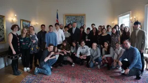 Laura zu Besuch beim Präsidenten