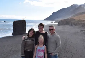Laura bei einer Reise mit ihrer Gastfamilie