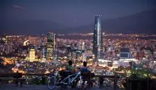 Mirador,Santiago oriente al atardecer