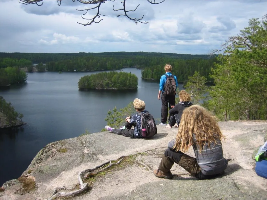 randonnée en famille en Finlande