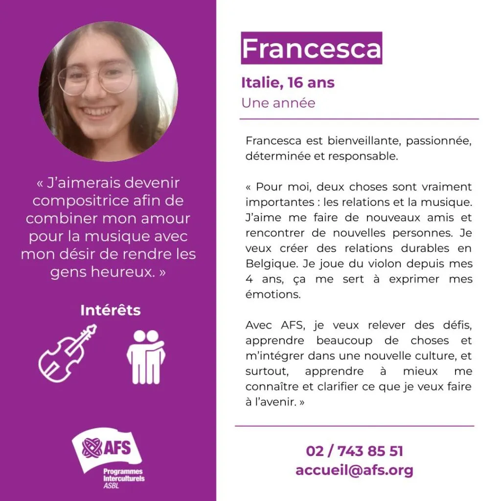 nouvelle fichette Francesca