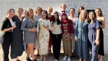 Wearing kebaya at Gala party – Ayesha AFS DEN