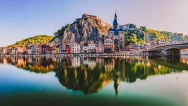 Panorama,Of,Dinant,In,Belgium.,Europe