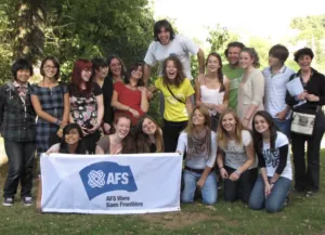 Frankrijk groepsfoto AFS