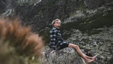 slovakije natuur berg man