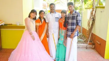 Suteera-with-her-host-family-