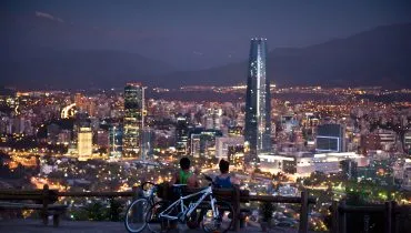 CHI – mirador Santiago oriente al atardecer