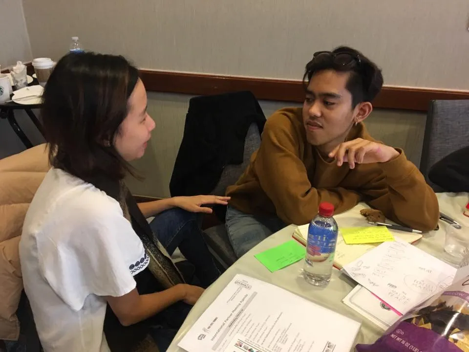 Giving each other feedback about our challenges and solution