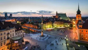 Old Town panorama of Warsaw