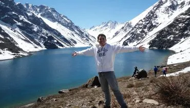 Eu no Skii Portillo na minha primeira viagem para conhecer a neve