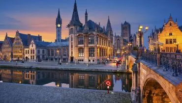 Ghent-Flanders-Belgium-night-lights-houses-river-bridge-Wallpaper-Widescreen-HD-resolution-915×515