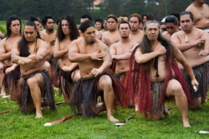 New Zealand Maori rowing ceremonial coreography
