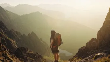 Mochilero, Backpacker, montañas