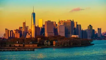 New York City Skyline Sunset