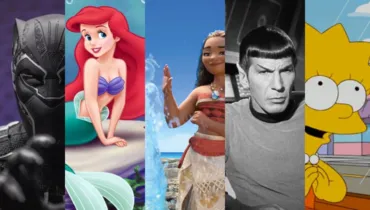 Cinco personajes horizontal