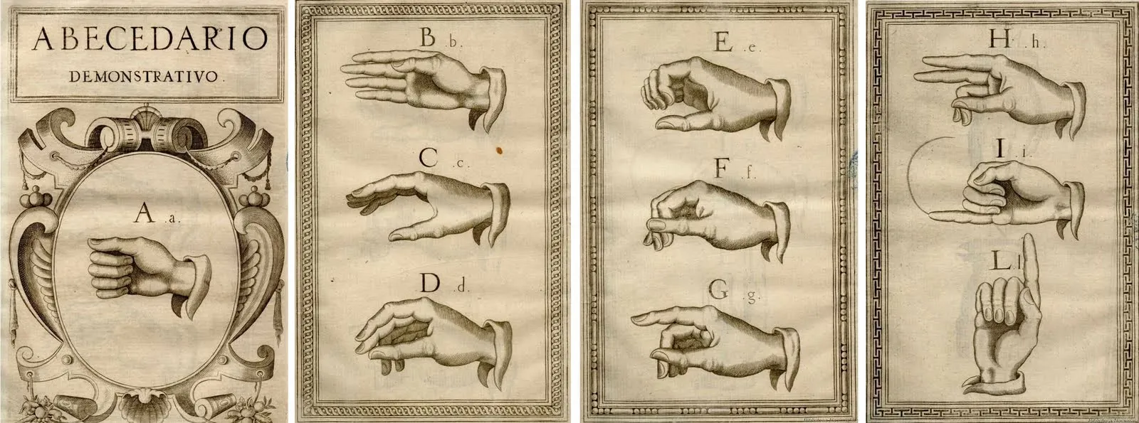 Abecedario de signos Juan Pablo Bonet