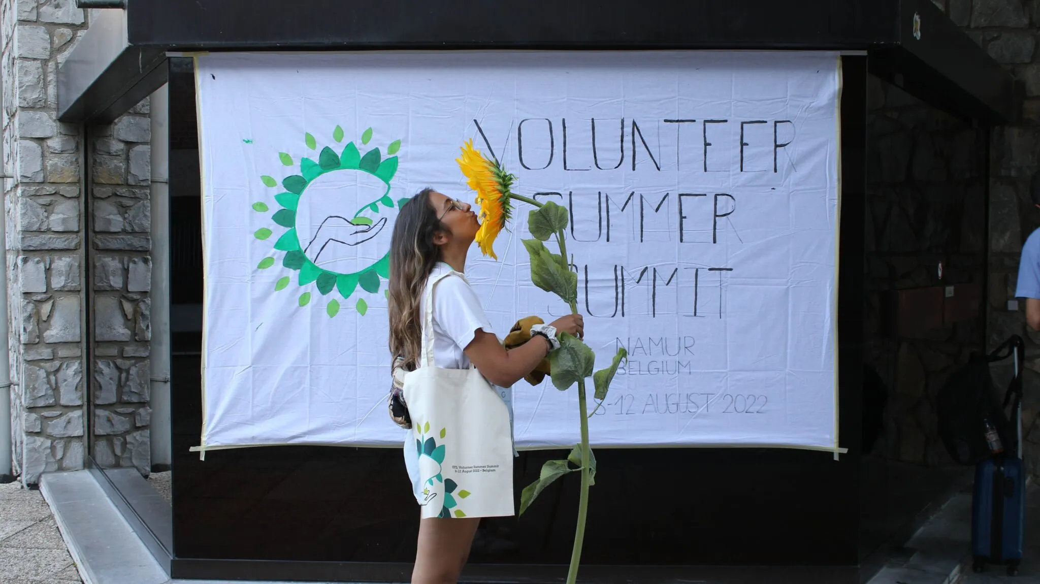 Violeta en el Volunteer Summer Summit